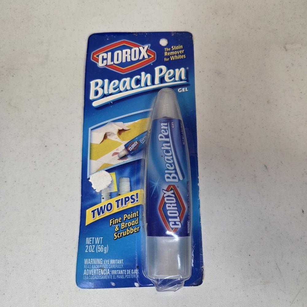 Vintage 2005 Clorox Bleach Pen Gel, Two Tips, 2 oz